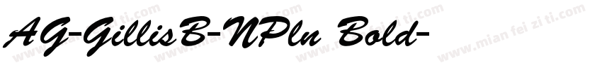 AG-GillisB-NPln Bold字体转换
